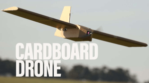 Check out the military drone made of cardboard and rubber bands
