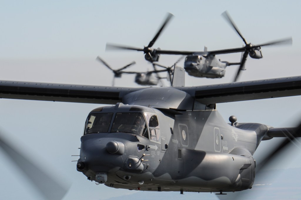 Divers find sunken Osprey, remains of 5 airmen, Air Force says