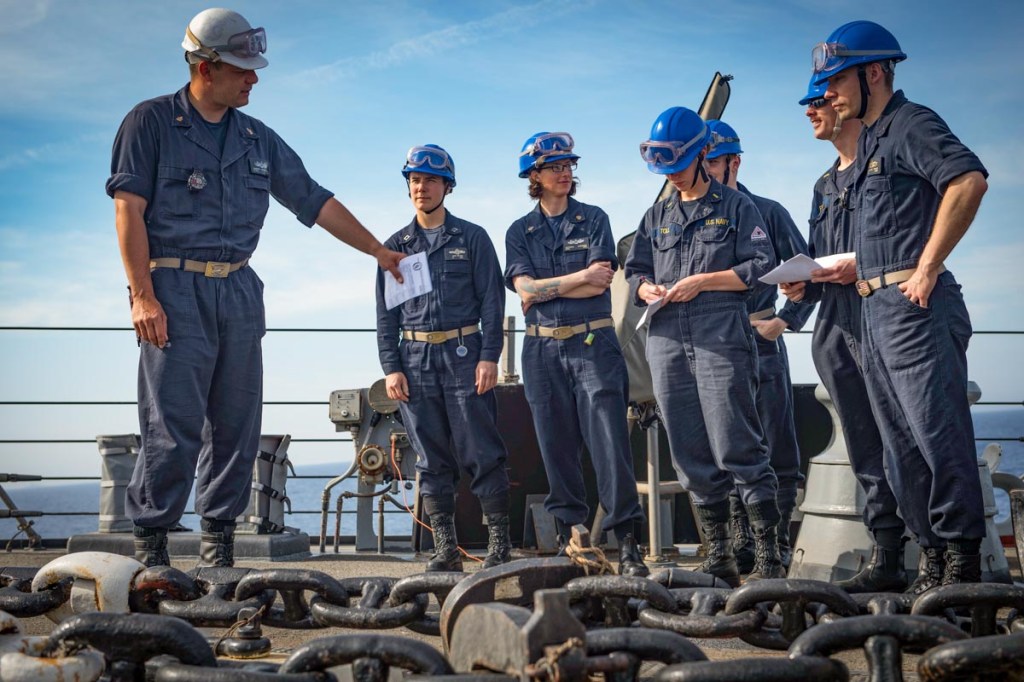 Navy wants chiefs to ‘up and stay.’  At sea.