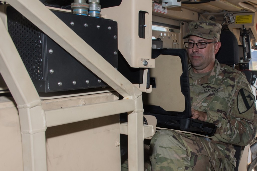 This armored vehicle can resist mines and jam airwaves