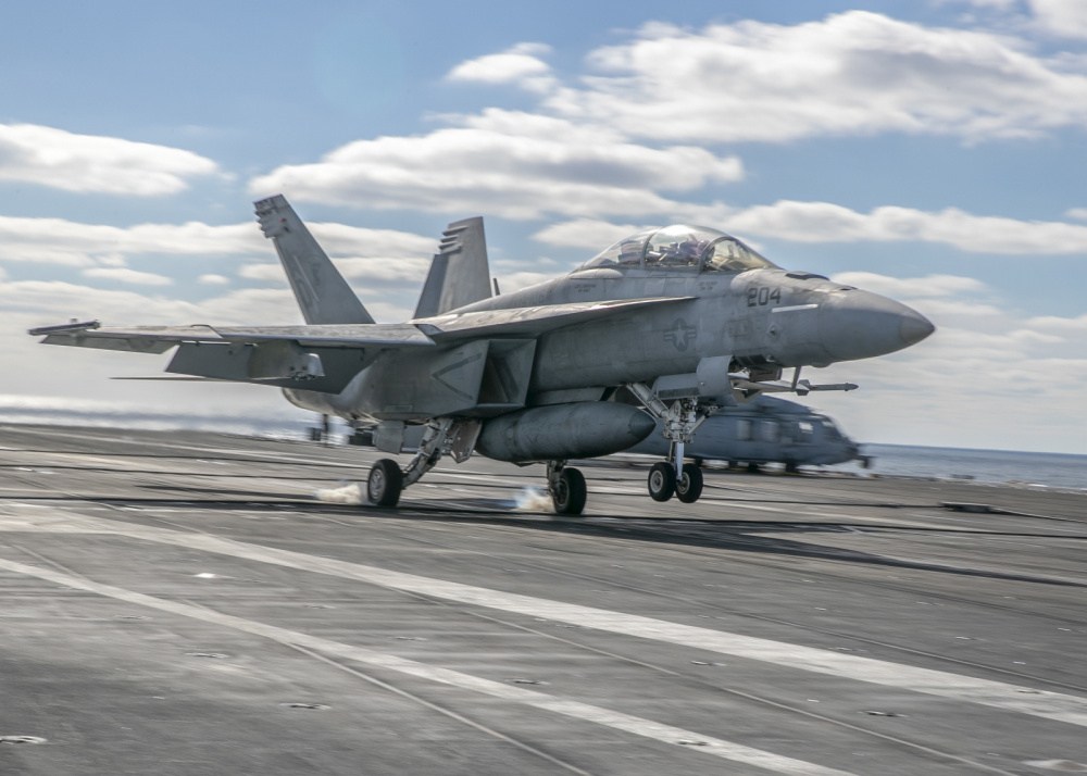 Boeing defense CEO says company remains a player in fighter jet market