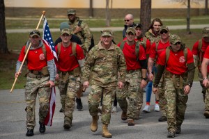 Chief helps special tactics airmen wrap up 830-mile march to honor their fallen