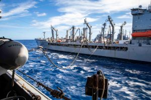 Military Sealift Command ships makes history with rare combat award