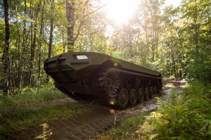 Textron unveils its ground robot — that can swim
