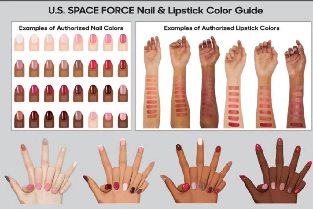 Space Force clarifies nail polish and lipstick policy