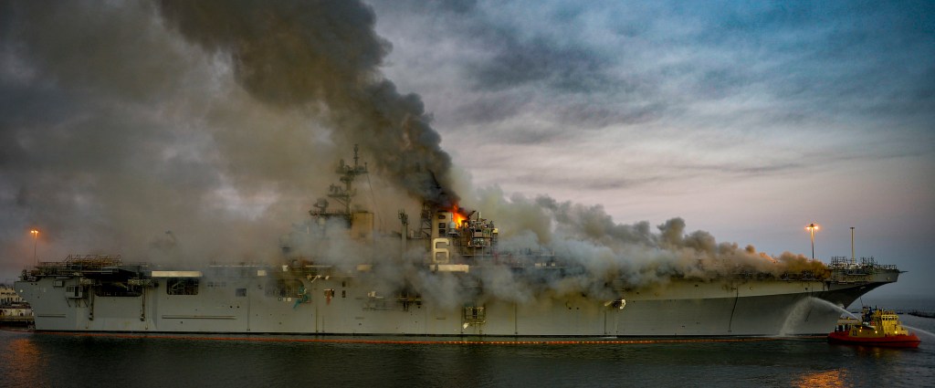 New details emerge about the 2020 Bonhomme Richard fire, ahead of censure of three-star