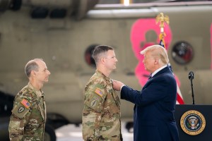 Trump awards Army aircrews who rescued hundreds during California wildfire