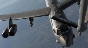 B-52 bombers are flying near Russian and Chinese waters this month