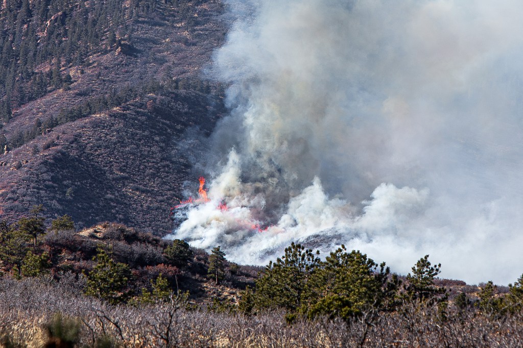 Air Force Academy battles wildfire at West Monument Creek