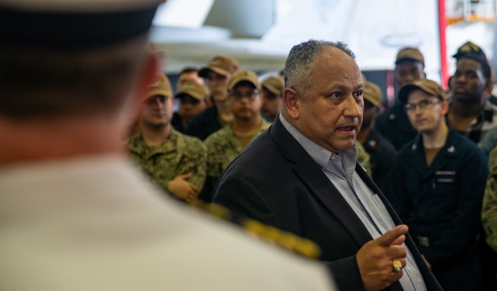 US Navy secretary talks drones, fleet size and South American security