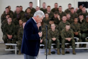 Hagel says Marines will return to maritime roots