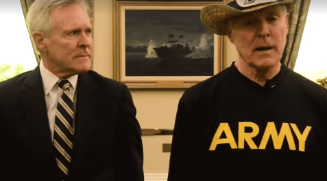 Navy Secretary Mabus channels Rob Lowe, Tony Romo in spirit spot