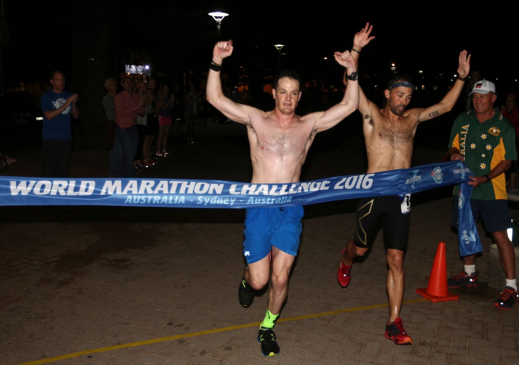 2 Marine captains, 1 other join elite club: 7 marathons, 7 days, 7 continents