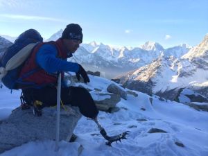 Top of the world: Marine amputee makes history with Everest climb