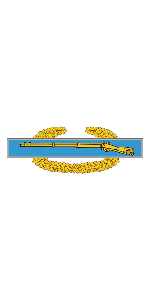 With support of Army grunts, NCO moves forward with combined CIB and EIB badge