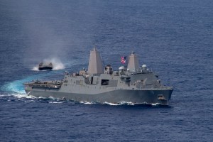 Sailors battle blaze aboard USS New Orleans off Japan’s coast