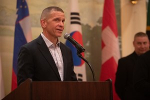The Army’s former top NCO has a new challenge on the horizon