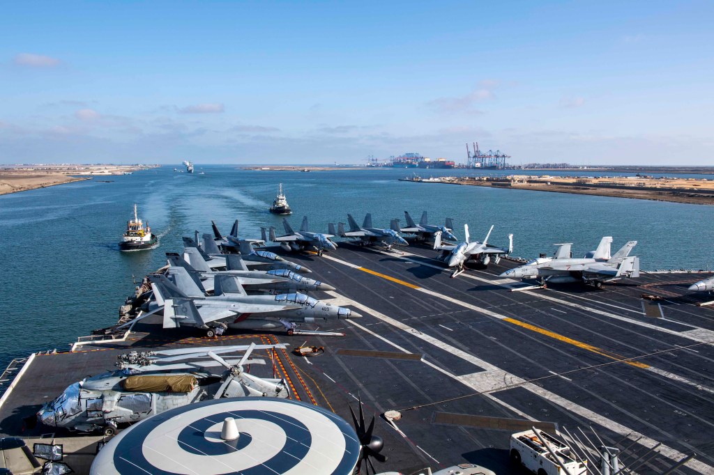 Eisenhower strike group, submarine arrive in Middle East