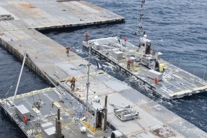 US humanitarian pier reanchored to the coast of Gaza