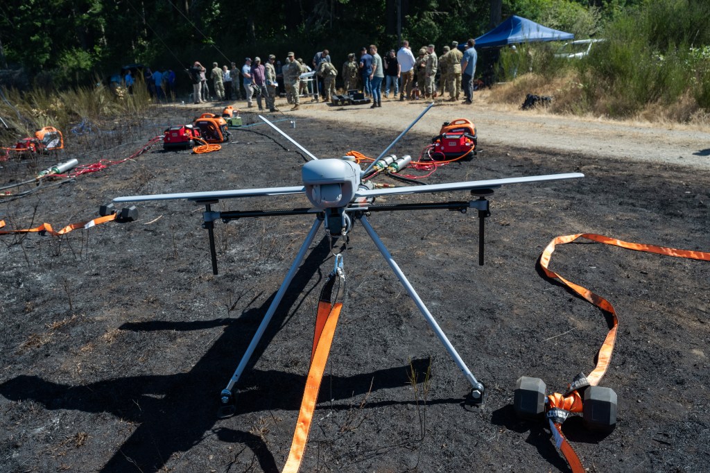 US Army soldiers kick the tires on a new class of multipurpose drones