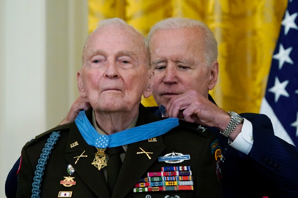 Korean War hero Ralph Puckett Jr. lies in honor at US Capitol