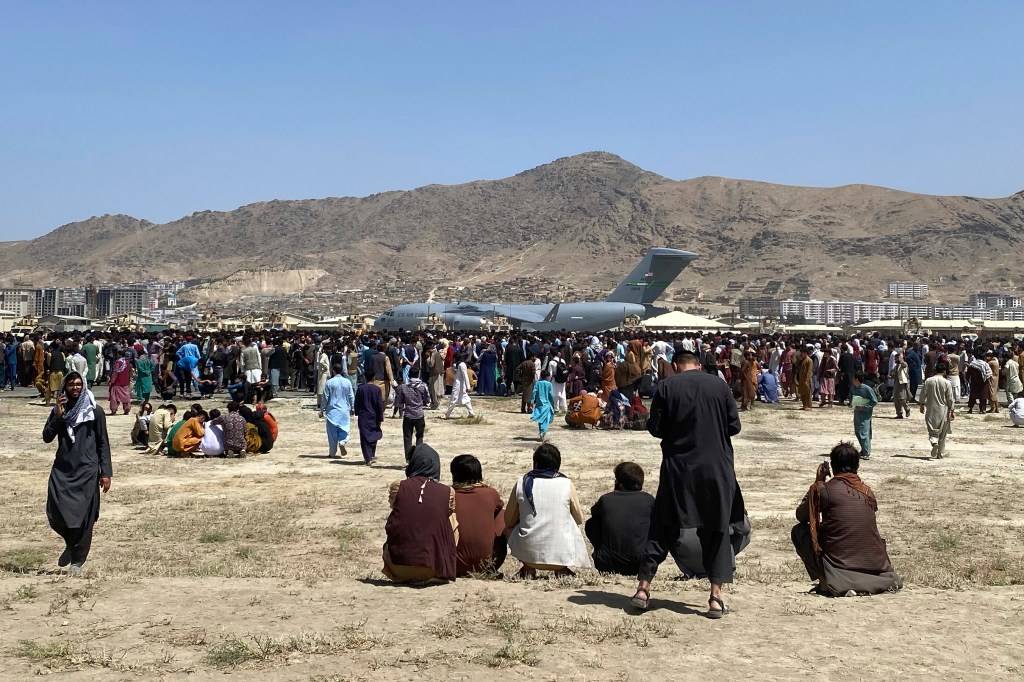 US military can get 9,000 a day out of Afghanistan, but there’s no security outside of the airport