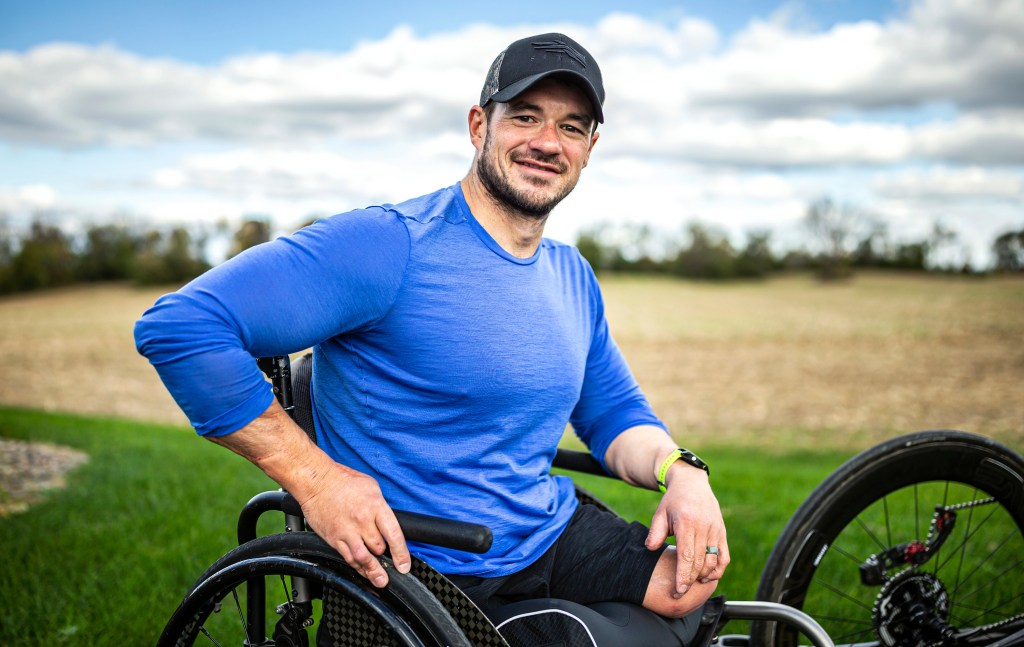 Marine vet who lost legs has new life via God, triathlons, hunting