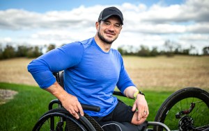 Marine vet who lost legs has new life via God, triathlons, hunting