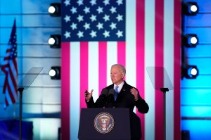 Biden lashes at Putin, calls for Western resolve for freedom