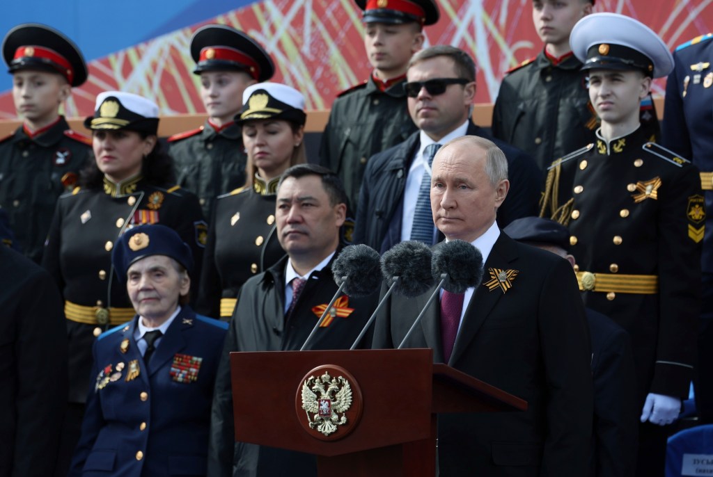 Putin claims West is waging a ‘real war’ on Russia at WWII parade