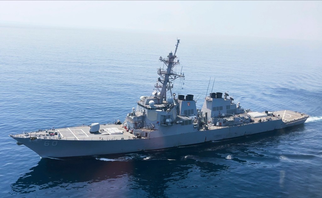 US and allied naval commanders in Mideast transit Strait of Hormuz