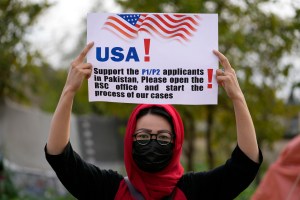 Tens of thousands of Afghans waiting for US visas