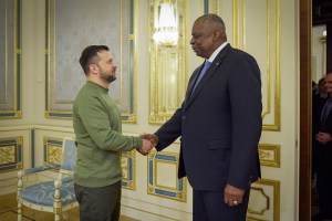 Defense Secretary Austin meets with Zelenskyy in Ukraine