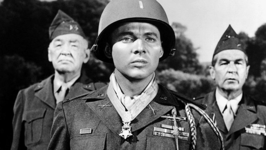 Audie Murphy made a name for himself in battle and on the screen