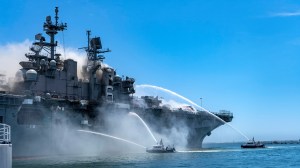 The Bonhomme Richard fire deals a blow to the Navy’s designs in the Indo-Pacific