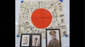 Airman returns grandfather’s captured Japanese battle flag