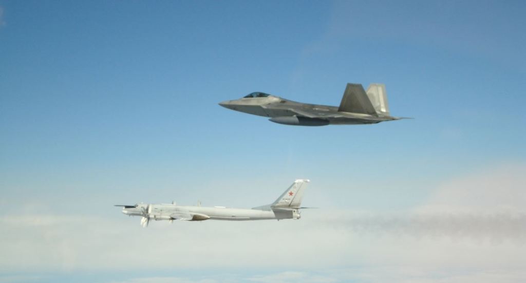F-22s intercept Russian fighters, bombers off Alaska
