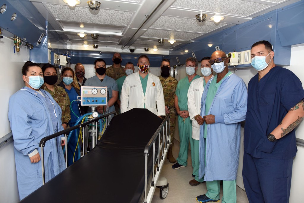 How a military medical team used a dive chamber to save hurricane victims
