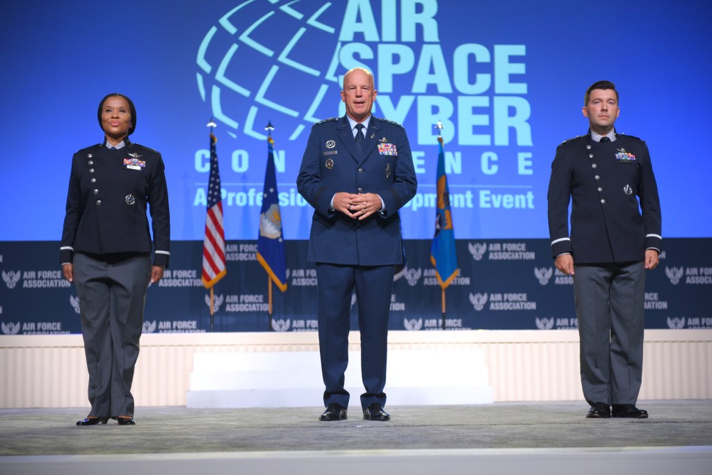 The Space Force’s new service dress and PT uniforms have landed