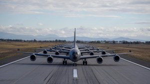Fairchild AFB sees largest launch of KC-135 fleet in base history