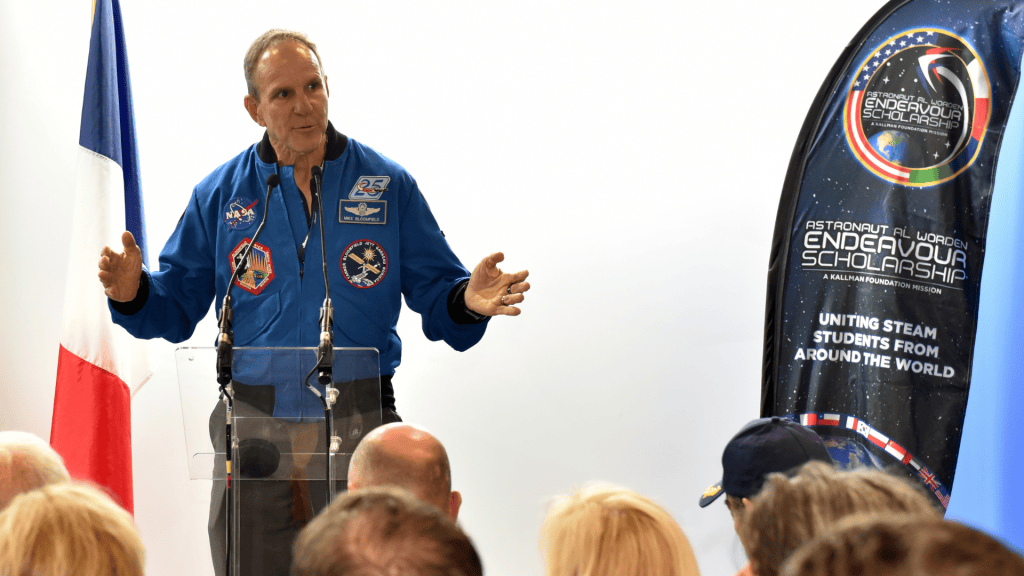 Fmr NASA Cdr is Goodwill Rep for U.S. Industry and STEM at FIDAE 2024