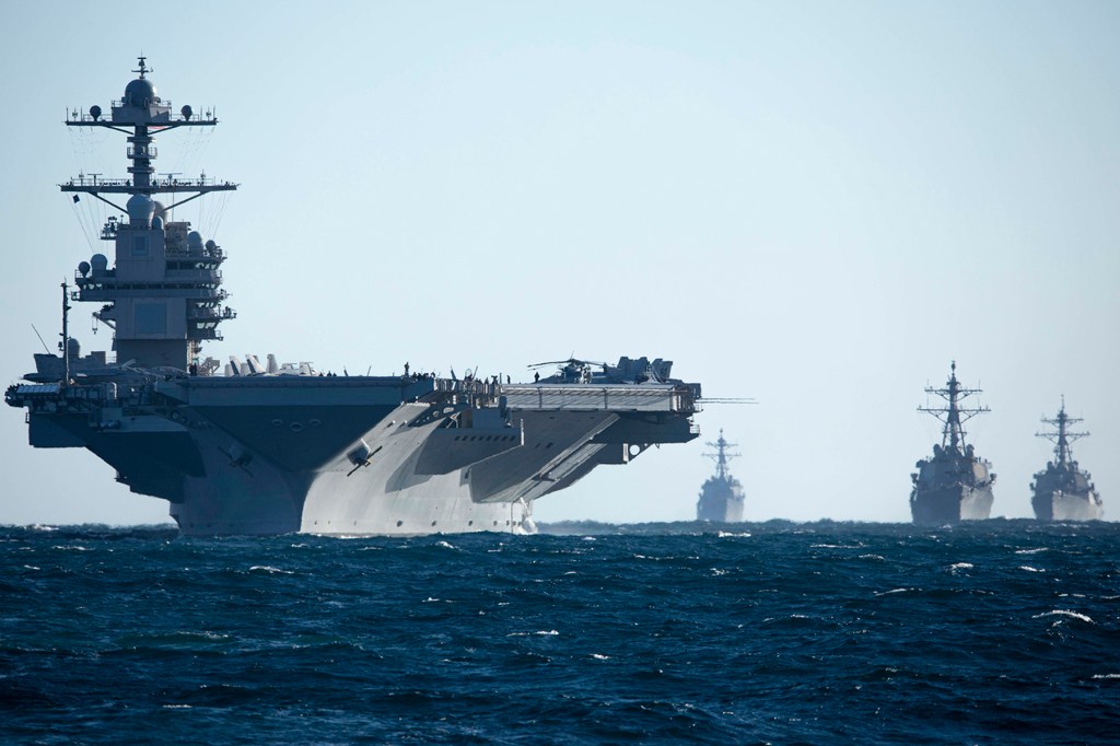 Biden vows US resolve to back Israel as USS Ford enters region