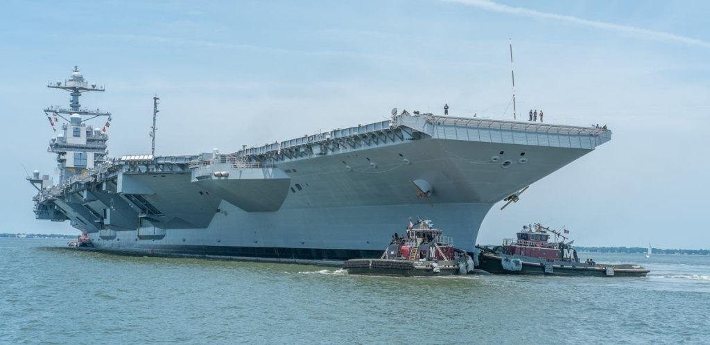 US Navy makes progress on aircraft carrier Ford’s bedeviled weapons elevators