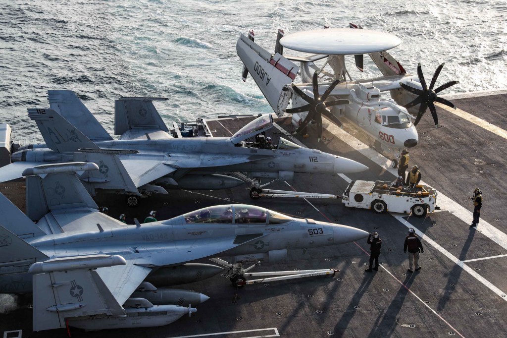 Aircraft carrier Ford embarks with full air wing for first time