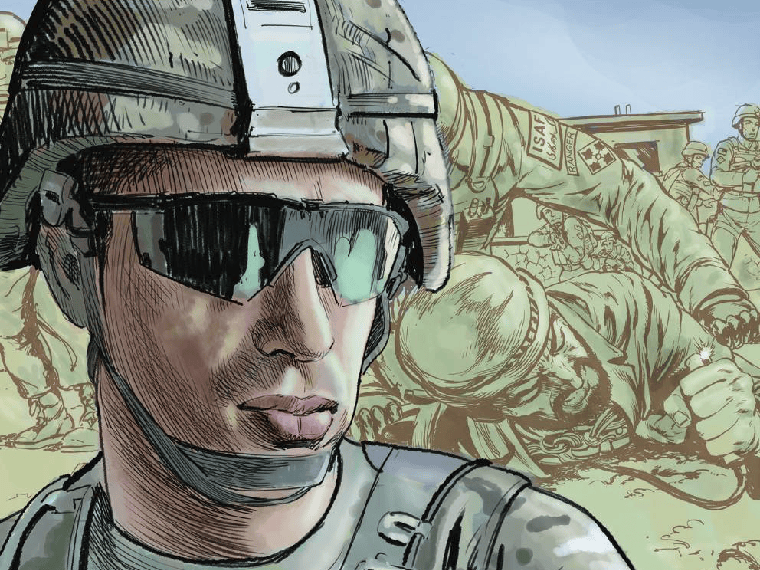 Graphic novel tells story of Army captain who tackled suicide bomber