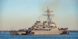 Destroyer McFaul leaves Norfolk, bound for Mayport and beyond