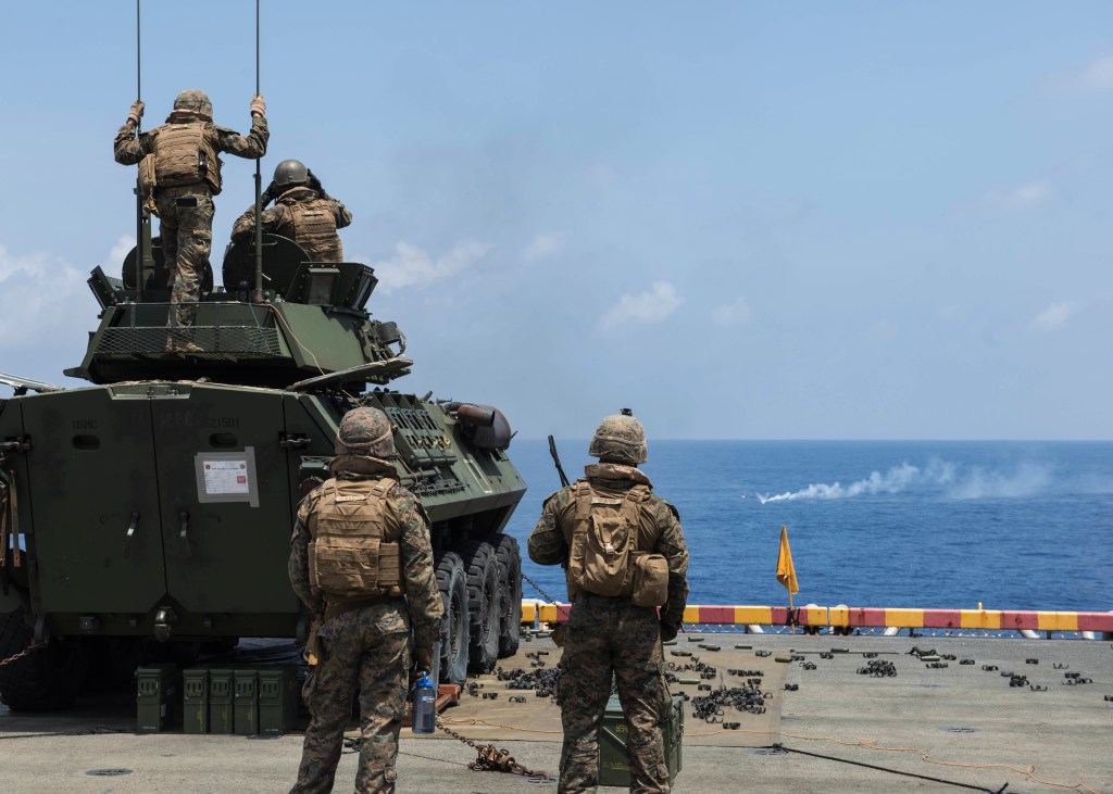 Here’s why the Marine Corps is strapping LAVs to the flight deck