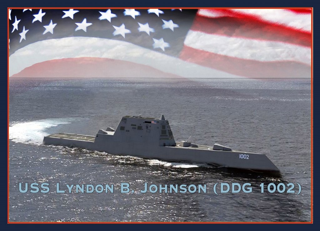 The Navy’s newest stealth destroyer hits the water