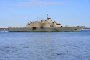 Free of ice and Montreal, LCS USS Little Rock heads home