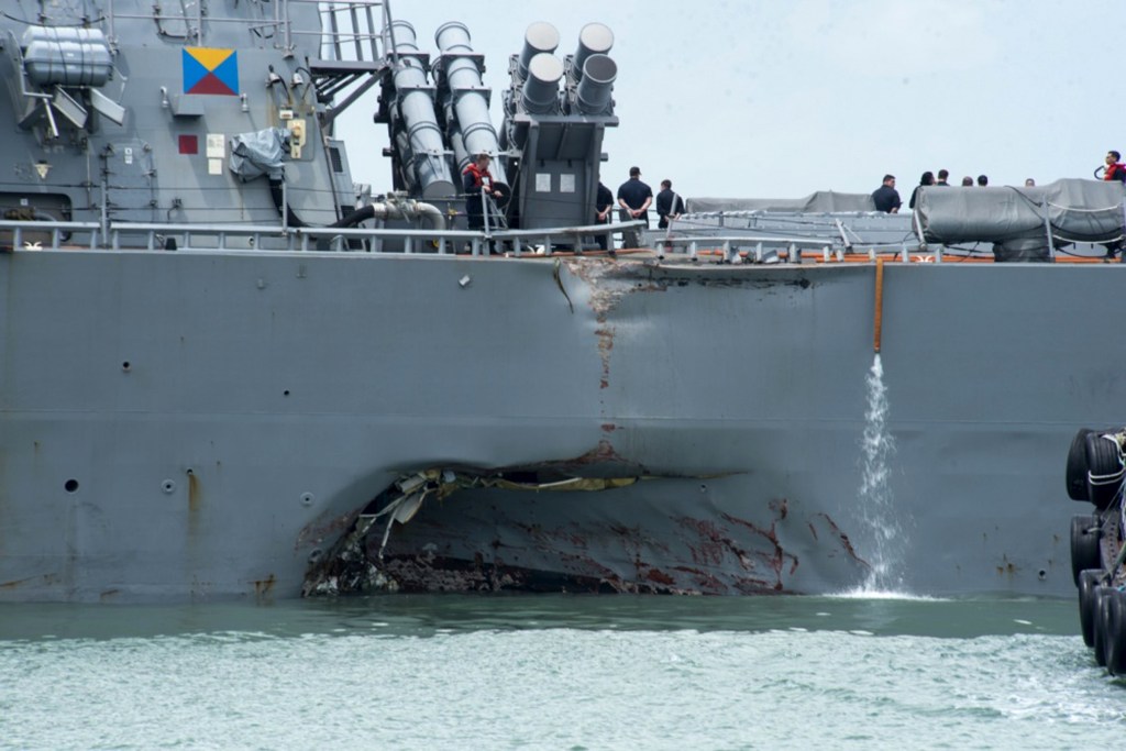 Remains of McCain sailors found aboard ship as the search continues